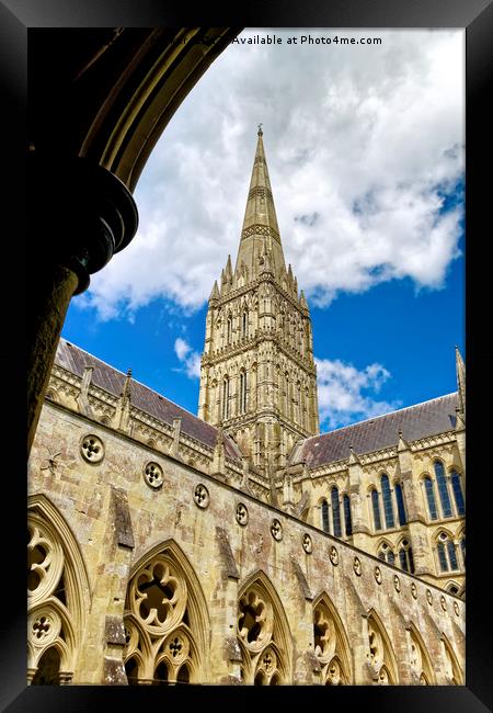 Salisbury Cathedral, Wiltshire, United Kingdom Framed Print by Andrew Harker