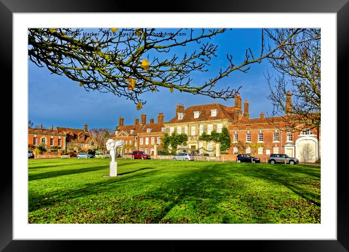 Choristers Square, Salisbury, Wiltshire, UK Framed Mounted Print by Andrew Harker