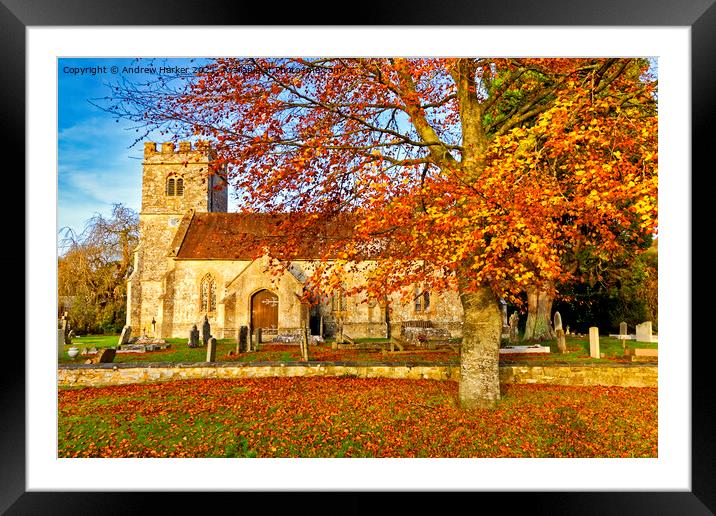 Codford St Mary Church, Wiltshire, UK Framed Mounted Print by Andrew Harker