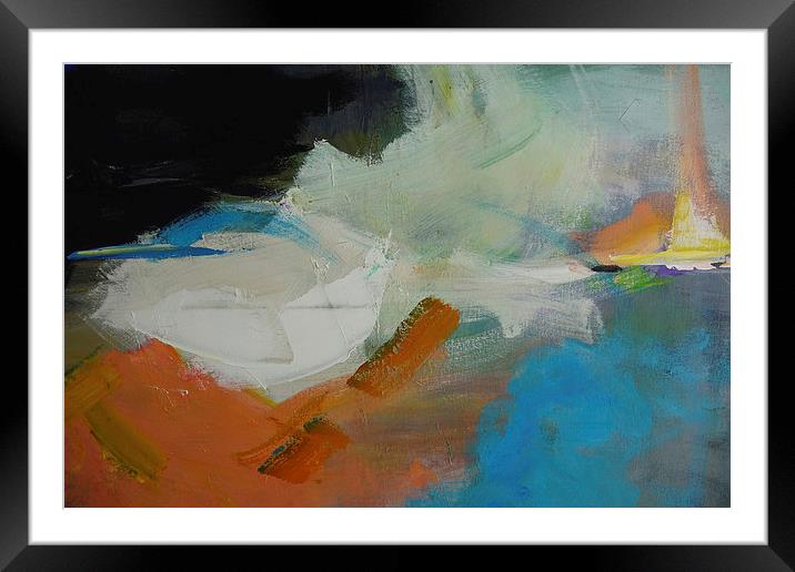 Abstract painting Framed Mounted Print by Harry Hadders