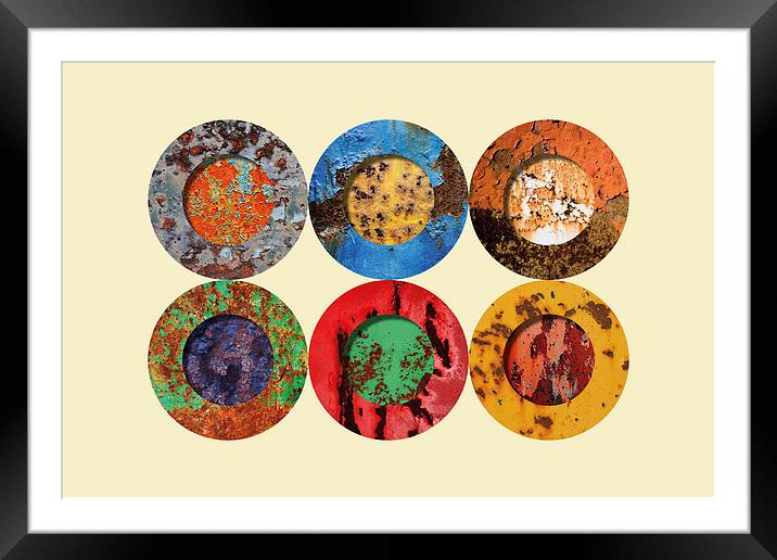 Colorful Rust Framed Mounted Print by Harry Hadders