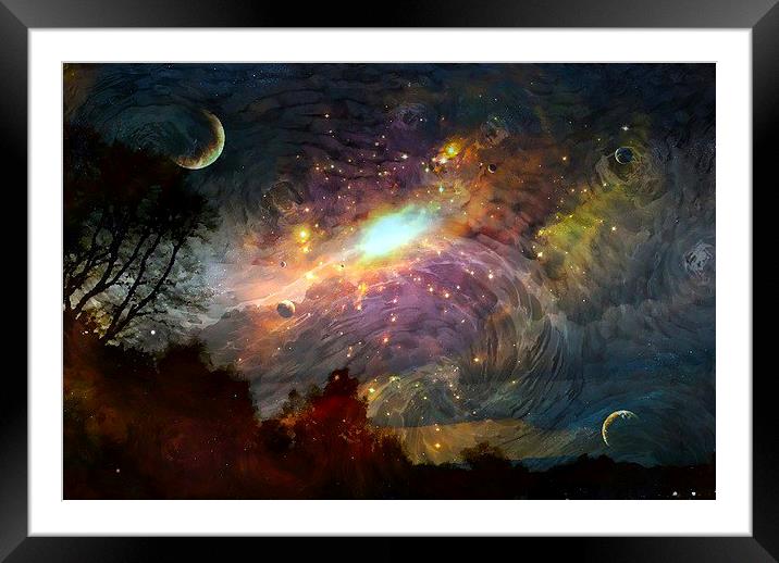  The Universe  Framed Mounted Print by sylvia scotting