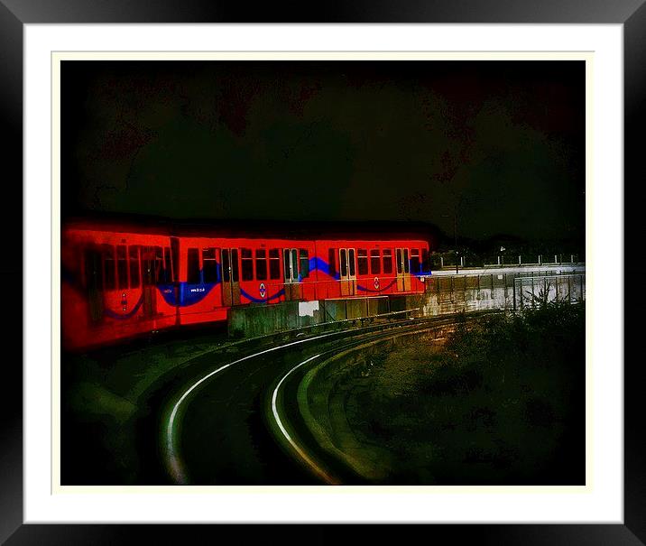  Last Train from London Framed Mounted Print by sylvia scotting