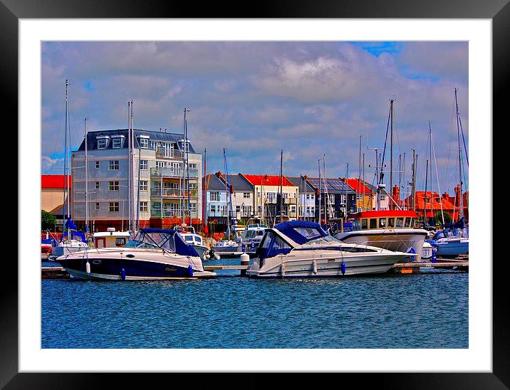  Harbour days  Framed Mounted Print by sylvia scotting
