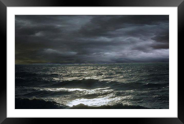  Sky meets the sea Framed Mounted Print by sylvia scotting