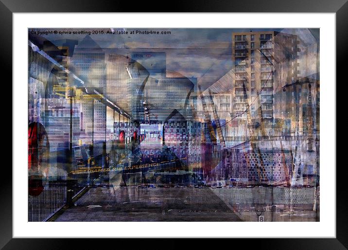 Composite of London Framed Mounted Print by sylvia scotting