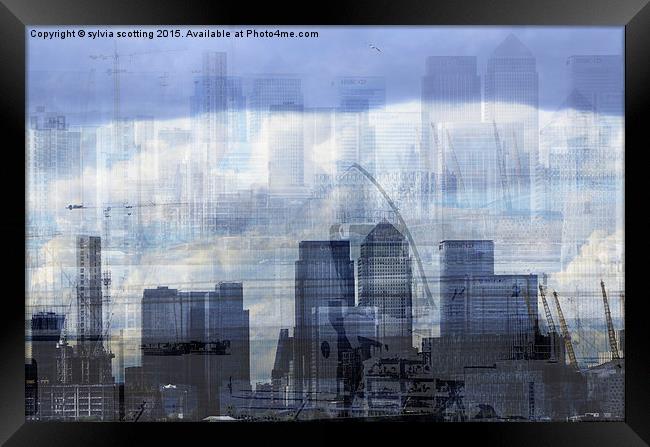  London Skyline Framed Print by sylvia scotting