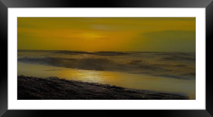 The Calm Sea Framed Mounted Print by sylvia scotting
