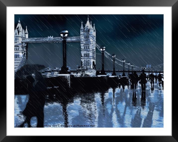       Stormy Night                          Framed Mounted Print by sylvia scotting
