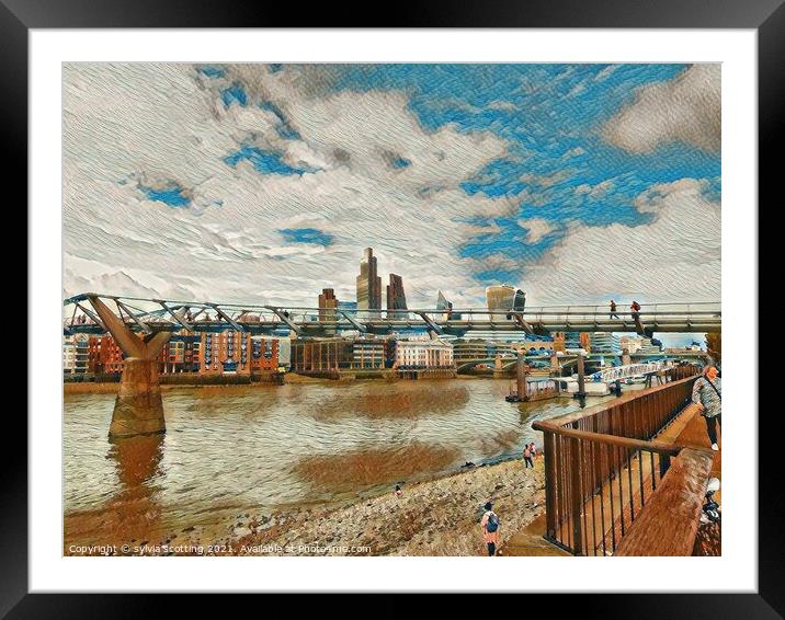 The city of London  Framed Mounted Print by sylvia scotting