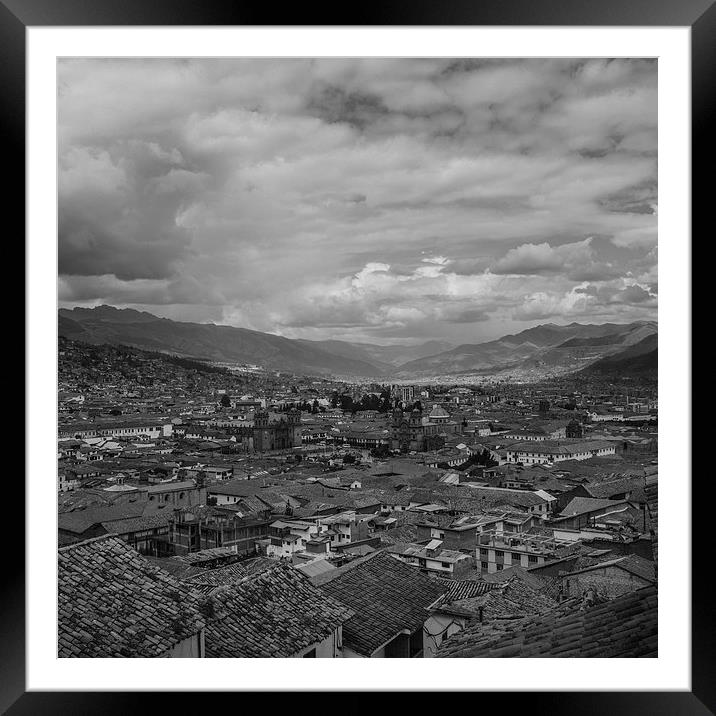 Cusco City - Peru Framed Mounted Print by Joanna Pantigoso