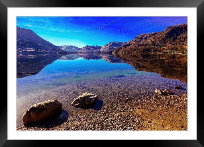 Ullswater Reflections Framed Mounted Print by Rob Graham