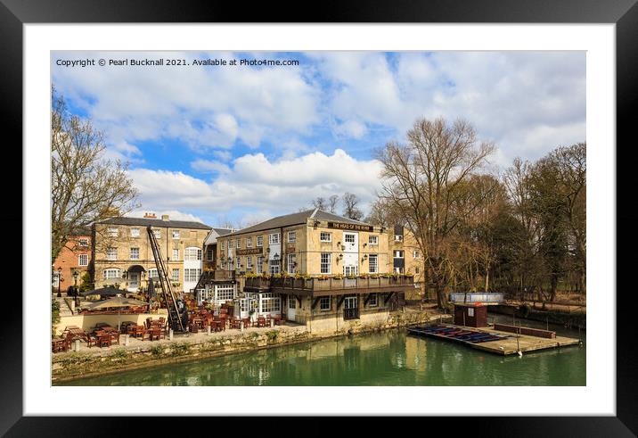 The Head of the River in Oxford Framed Mounted Print by Pearl Bucknall