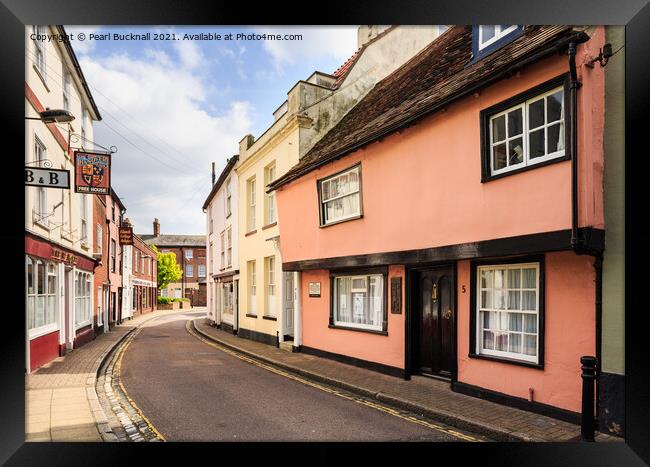 Oldest House in Harwich Essex Framed Print by Pearl Bucknall