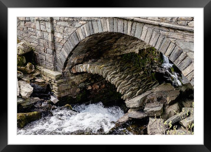 Hidden Packhorse Bridge Snowdonia Wales Framed Mounted Print by Pearl Bucknall