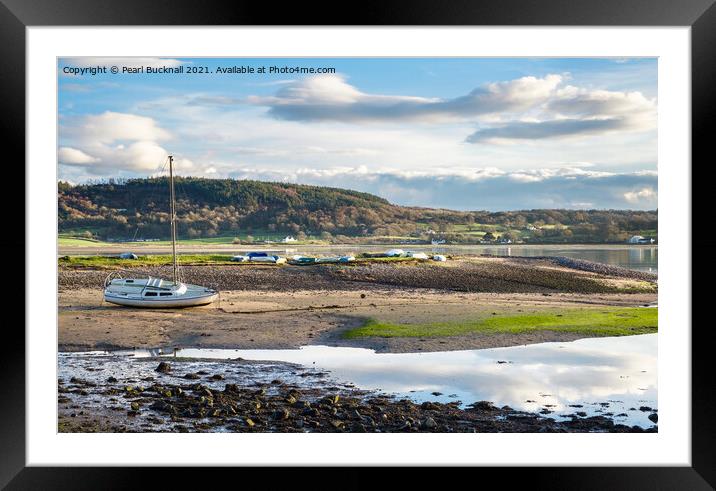 Boats in Red Wharf Bay Anglesey Framed Mounted Print by Pearl Bucknall