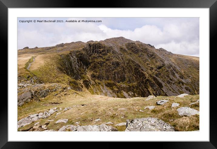 Cadair Idris Mountain Snowdonia Wales Framed Mounted Print by Pearl Bucknall