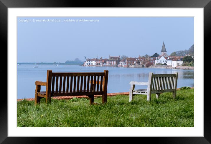 Overlooking Bosham Creek in Chichester Harbour Framed Mounted Print by Pearl Bucknall
