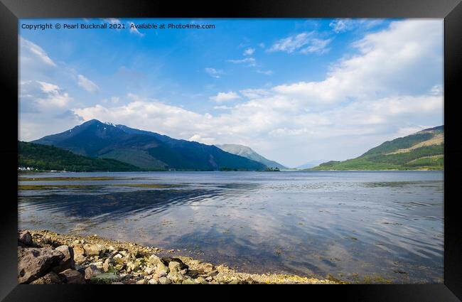 Loch Leven Landscape Scotland Framed Print by Pearl Bucknall