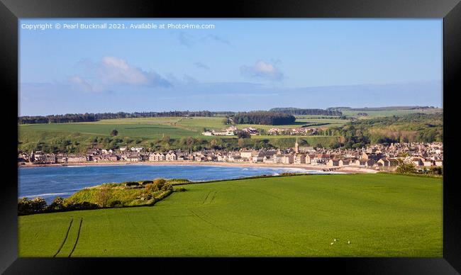 View to Stonehaven Scotland Framed Print by Pearl Bucknall