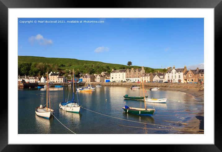 Stonehaven Harbour Scotland Framed Mounted Print by Pearl Bucknall