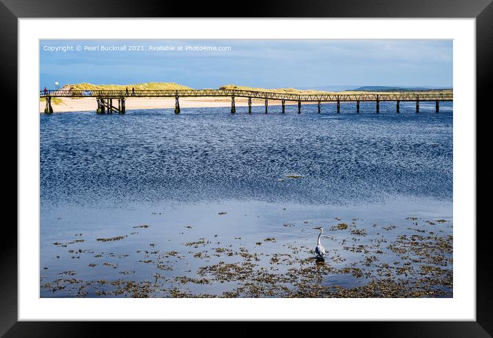 Lossie River at Lossiemouth Scotland Framed Mounted Print by Pearl Bucknall