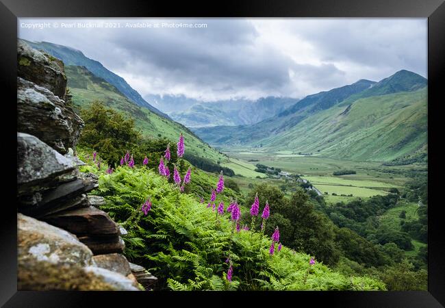 Nant Ffrancon Snowdonia Landscape Wales Framed Print by Pearl Bucknall