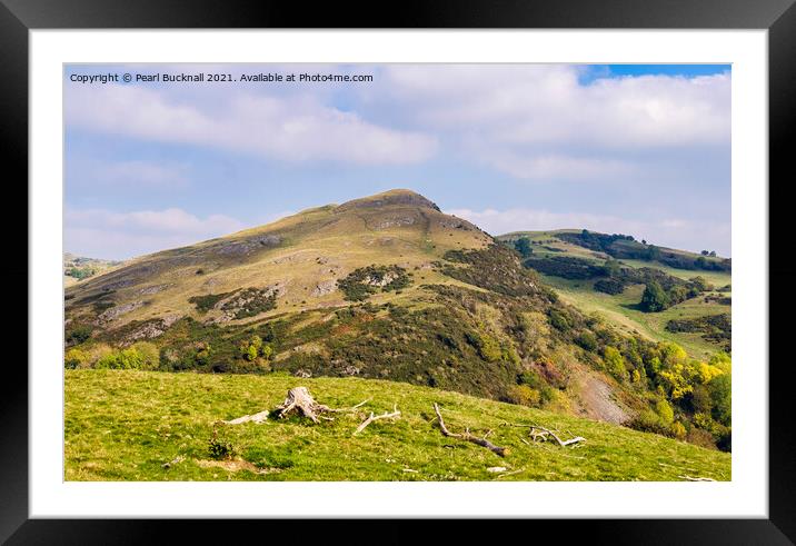 Roundton Hill Fort Powys Wales Framed Mounted Print by Pearl Bucknall