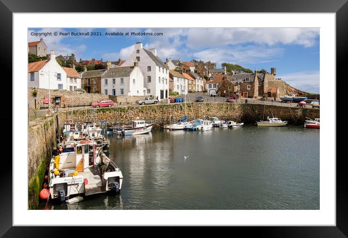 Crail Fishing Village Harbour Fife Scotland Framed Mounted Print by Pearl Bucknall