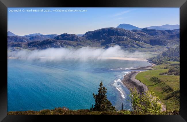 Misty Gruinard Bay Scotland Framed Print by Pearl Bucknall