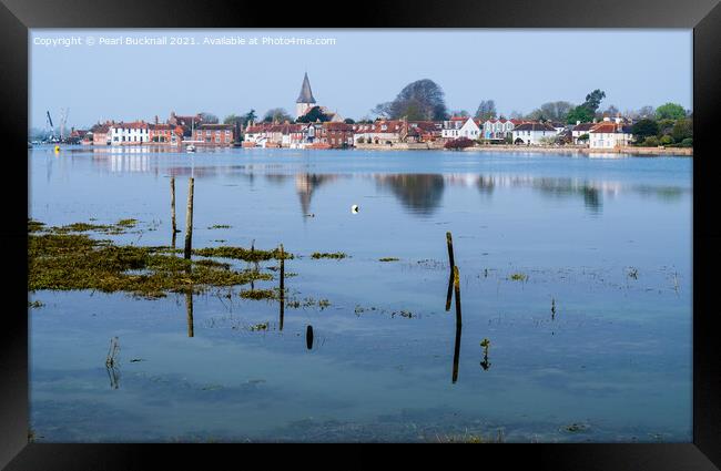 Bosham Creek in Chichester Harbour West Sussex Framed Print by Pearl Bucknall