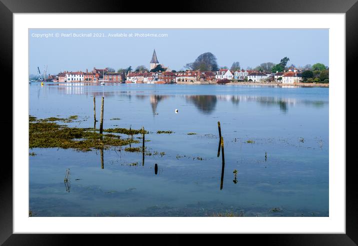Bosham Creek in Chichester Harbour West Sussex Framed Mounted Print by Pearl Bucknall