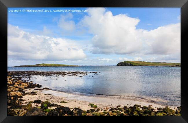 Shetland Isles Coast Scotland Framed Print by Pearl Bucknall