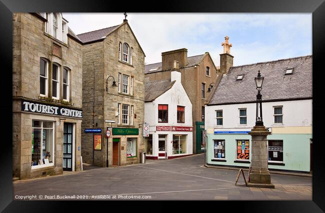 Market Cross Lerwick Shetland Scotland Framed Print by Pearl Bucknall