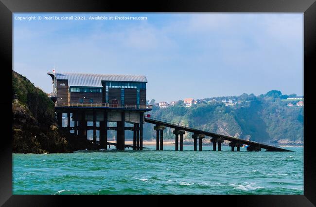Lifeboat Station Tenby Pembrokeshire Wales Framed Print by Pearl Bucknall