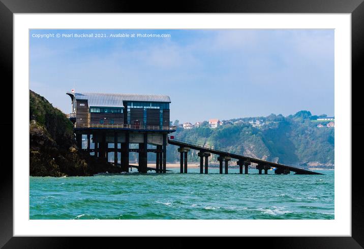Lifeboat Station Tenby Pembrokeshire Wales Framed Mounted Print by Pearl Bucknall