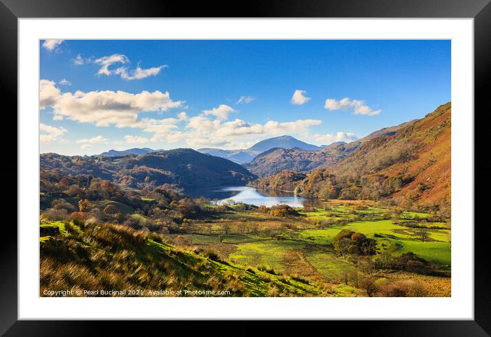 Snowdonia Landscape Nant Gwynant Wales Framed Mounted Print by Pearl Bucknall