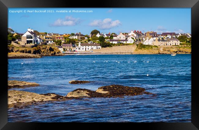 Moelfre Anglesey Coast Framed Print by Pearl Bucknall
