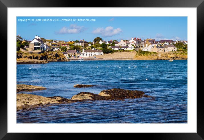 Moelfre Anglesey Coast Framed Mounted Print by Pearl Bucknall