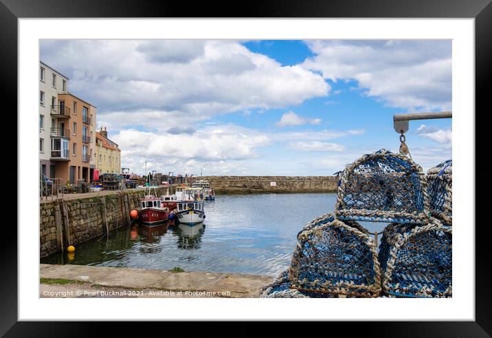 St Andrews Harbour Fife Scotland Framed Mounted Print by Pearl Bucknall