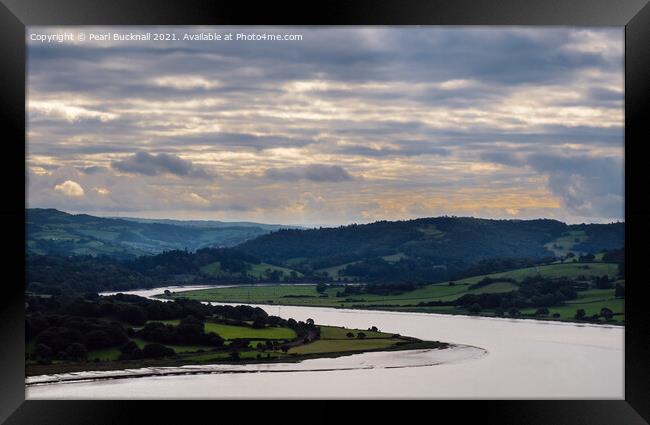 Afon Conwy River Valley Wales Framed Print by Pearl Bucknall