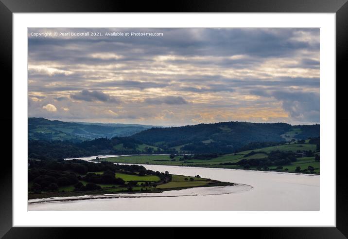 Afon Conwy River Valley Wales Framed Mounted Print by Pearl Bucknall