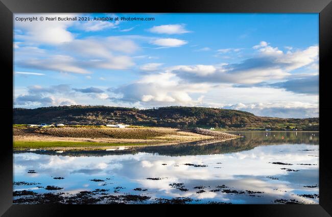 Tranquil Scene in Red Wharf Bay Anglesey Framed Print by Pearl Bucknall
