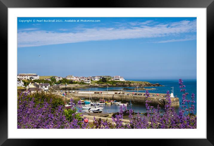 Cemaes Bay Anglesey Wales Framed Mounted Print by Pearl Bucknall
