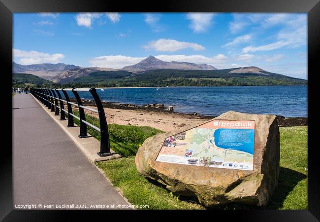 Brodick Bay Isle of Arran Scotland Framed Print by Pearl Bucknall