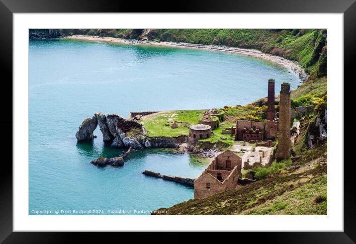 Porth Wen Brickworks Anglesey Wales Framed Mounted Print by Pearl Bucknall