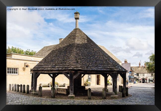 Old Buttercross Oakham Rutland Framed Print by Pearl Bucknall