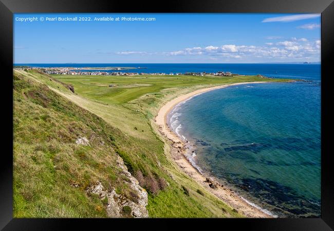 High View to Elie and Earlsferry Fife Scotland Framed Print by Pearl Bucknall