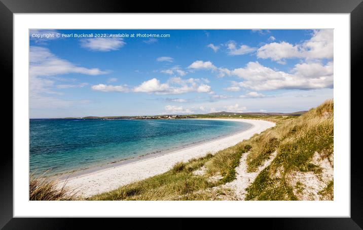 North Uist Beach Scotland Framed Mounted Print by Pearl Bucknall