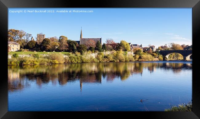 Kelso Across the Tweed Scottish Borders Scotland Framed Print by Pearl Bucknall